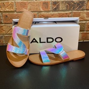 Iridescent Flat Sandal Aldo